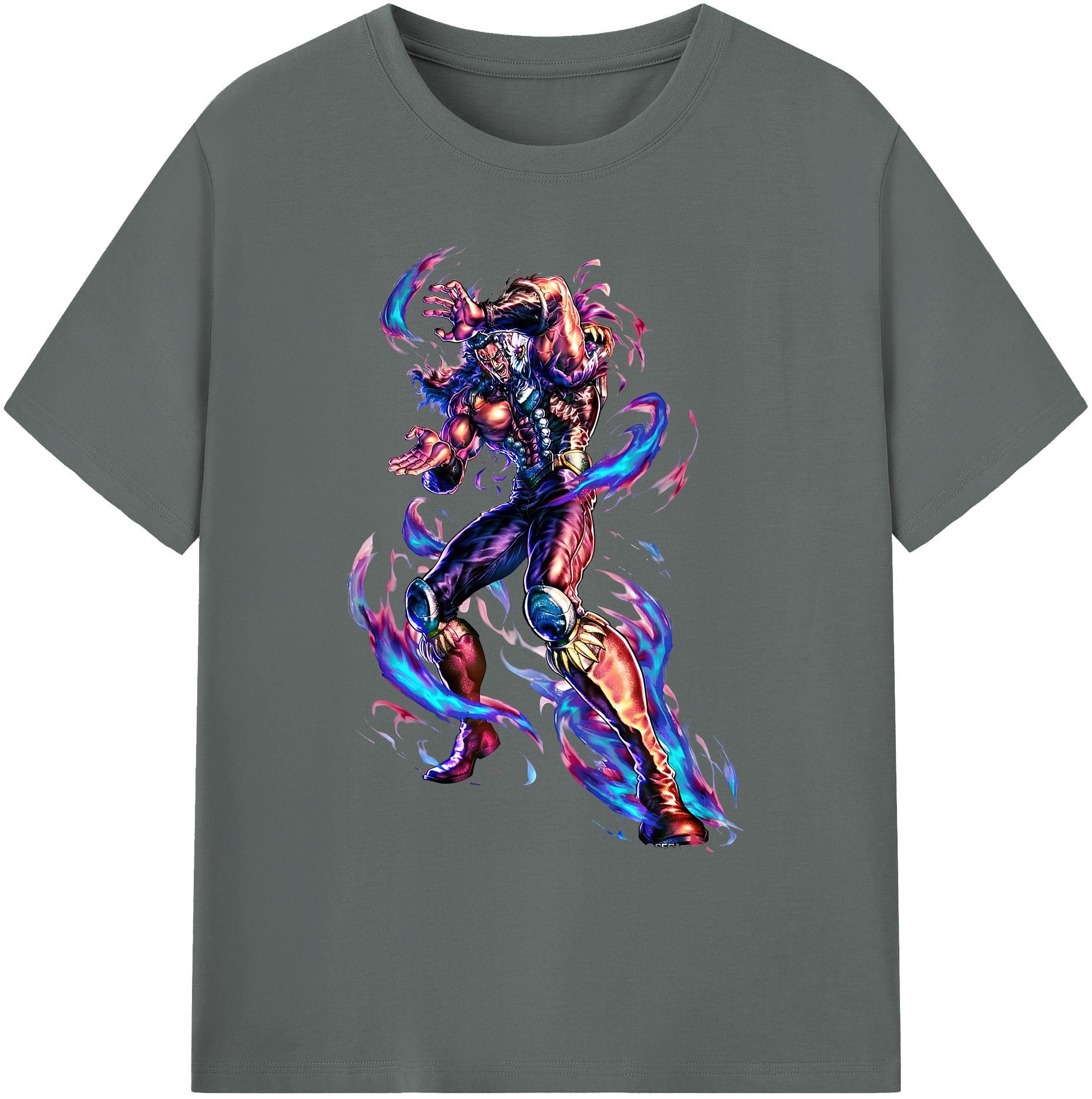 （画像用） 北斗の拳 Fist of the North Star 綿100％ メンズ半袖Tシャツ｜肌触りやわらか＆通気性